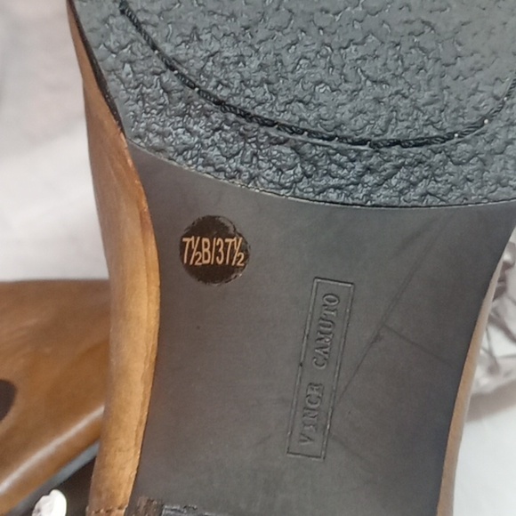 Vince camuto light brown ankle boots size 7.5 - Picture 9 of 9